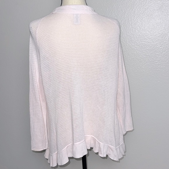 REDUCED 60%💗⬇️PinkCardigan Cotton/Linen DELICATE, lovely , lightweight, comfy - Picture 2 of 4